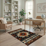 Bold Southwestern Geometric Tribal Rug