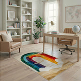 Rainbow Arch Geometric Area Rug