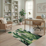 Green Cactus Desert Cluster Rug