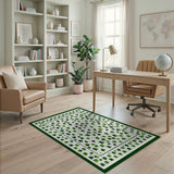 Green Shamrock Scatter Area Rug
