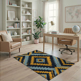 Bold Zigzag Geometric Southwestern Area Rug