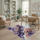 Fluid Purple Watercolor Area Rug