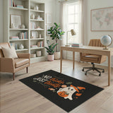 No Tricks Just Treats Halloween Ghost Washable Area Rug