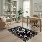 White Fox Cherry Blossom Area Rug