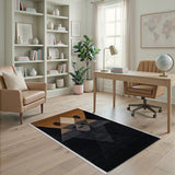 Geometric Bear Face Area Rug