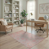 Blush Pink Floral Vintage No. 5 Area Rug