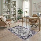 Purple Floral Vintage No. 17 Area Rug