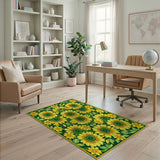 Vibrant Sunflower Garden Area Rug