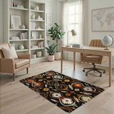 Orange Southwestern Tribal Pattern Area Rug