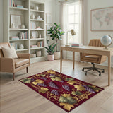 Red Grape Cluster Fruit Area Rug