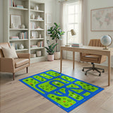 Kids Cartoon Road Adventure Play Rug