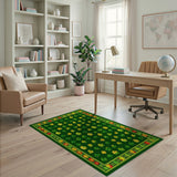 Multi-color and Patterns Lucky Shamrock Clover Area Rug