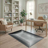 Geometric Modern Black and White Black White Geometric Tunnel Illusion Area Rug