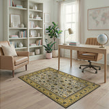 Ivory Traditional Persian Floral Area Rug