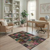 Eclectic Multi-Color Tribal Patchwork Area Rug