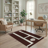 Stitched Baseball Kids Area Rug