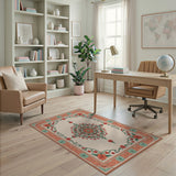 Multi-color and Patterns Ornate Red Floral Persian Area Rug