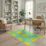 Sunny Lemon Slices Area Rug