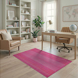Vibrant Pink Crocodile Embossed Area Rug