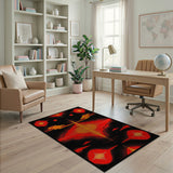 Southwestern Bold Red Diamond Southwestern Area Rug
