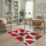 Watermelon Slices Fruit Pattern Area Rug