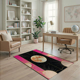 Cosmic Pink Harvest Moon Area Rug