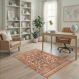 Red Heritage Tribal Red Area Rug