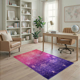 Starry Ombre Pink to Purple Area Rug