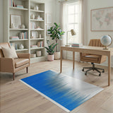 Blue Halftone Gradient Area Rug