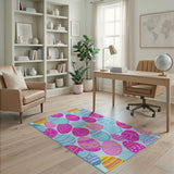 Playful Easter Egg Scatter Area Rug