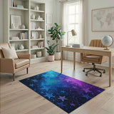 Twinkling Stars Galaxy Area Rug