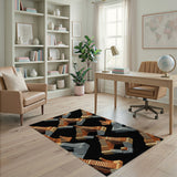 Isometric Pyramid Staircase Area Rug