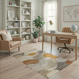 Abstract Pebble Neutral Area Rug