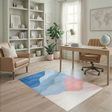Wave Abstract Area Blue Wave Abstract Area Rug