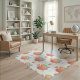 Rainbow Paw Heart Kids Washable Area Rug