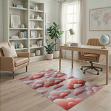 Pink Dreamy Pink Clouds Area Rug