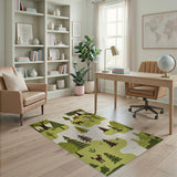 Whimsical Woodland Animals Kids Area Rug