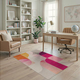 Vibrant Geometric Arch Multi-Color Area Rug