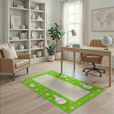 Kawaii Bunny Meadow Kids Area Rug