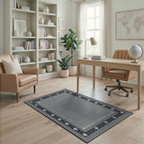 Traditional Persian Black and White Black White Traditional Persian Area Rug