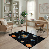 Pixel Planets Solar System Area Rug