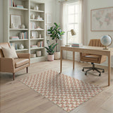 Blush Pink Floral Vintage No. 18 Area Rug
