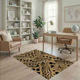 Serval Polka Dot Beige Area Rug