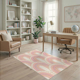 Pastel Rainbow Arch Kids Area Rug