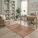 Terracotta Zigzag Southwestern Area Rug