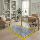 Navy Maze Labyrinth Geometric Area Rug
