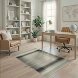 Modern Grey Gradient Stripe Area Rug