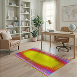 Solar Burst Multi-Color Geometric Area Rug