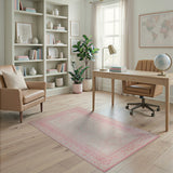 Traditional Persian Blush Pink Persian Area Rug