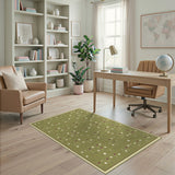 Green Golf Pattern Area Rug